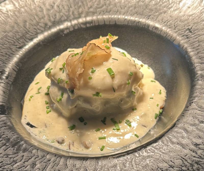 L'oeuf poché et duxelles de champignons 